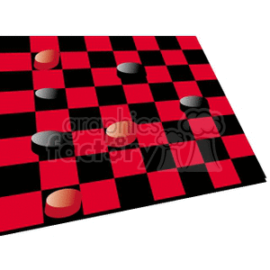   game checker checkers games board  CHECKERS01.gif Clip Art Toys-Games 