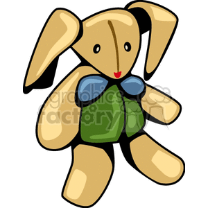   toy toys animals teddy rabbit rabbits stuffed bunny  FMY0104.gif Clip Art Toys-Games 