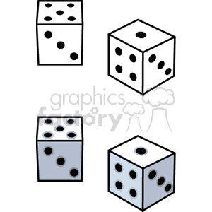 pair of dice clipart. Royalty-free image # 171061