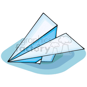 folded paper airplane clipart. Commercial use image # 171282