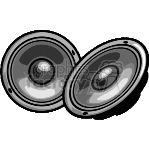 two woofer speakers clipart. Commercial use image # 172258