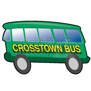   bus buses truck trucks autos automobile automobiles  BUS02.gif Clip Art Transportation Land 