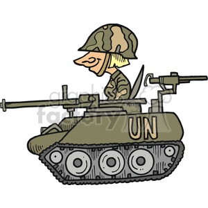 soldier driving a tank clipart. Royalty-free image # 172851