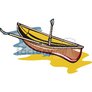   canoe canoes boat boats row  row-boat0001.gif Clip Art Transportation Water 