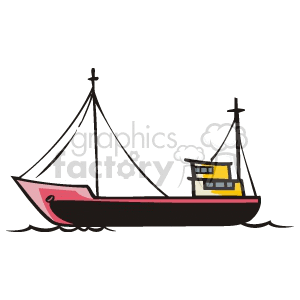 cargo ship clipart. Commercial use image # 173479