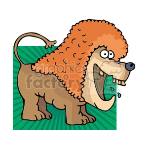cartoon lion roaring clipart. Commercial use image # 173879