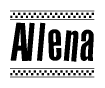 Allena Nametag clipart. Commercial use image # 268614