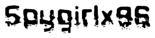 The image contains the word Spygirlx96 in a stylized font with a static looking effect at the bottom of the words