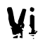 The image contains the word Vi in a stylized font with a static looking effect at the bottom of the words