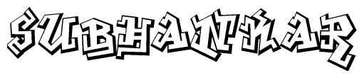 The clipart image features a stylized text in a graffiti font that reads Subhankar.