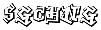 The clipart image features a stylized text in a graffiti font that reads Sgchng.