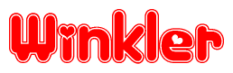 The image displays the word Winkler written in a stylized red font with hearts inside the letters.