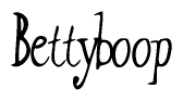 The image is a stylized text or script that reads 'Bettyboop' in a cursive or calligraphic font.