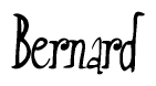 The image is a stylized text or script that reads 'Bernard' in a cursive or calligraphic font.