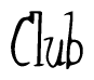 The image is a stylized text or script that reads 'Club' in a cursive or calligraphic font.