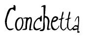 The image is a stylized text or script that reads 'Conchetta' in a cursive or calligraphic font.