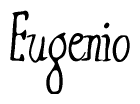The image is a stylized text or script that reads 'Eugenio' in a cursive or calligraphic font.
