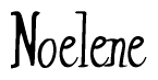 The image is a stylized text or script that reads 'Noelene' in a cursive or calligraphic font.