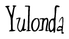 The image is a stylized text or script that reads 'Yulonda' in a cursive or calligraphic font.