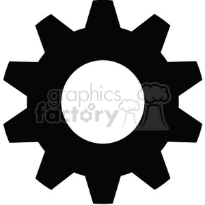sold black gear clipart. Royalty-free image # 368967