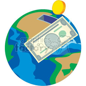 earth piggy bank clipart. Royalty-free image # 369906