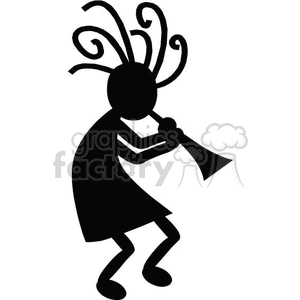kokopelli prehistoric rock art petroglyph deity Kokopele Kokopilau trumpet trumpets humpbacked player