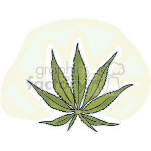Marijuana leaf clipart. Royalty-free image # 370106