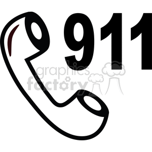 call 911 clipart. Royalty-free image # 370121