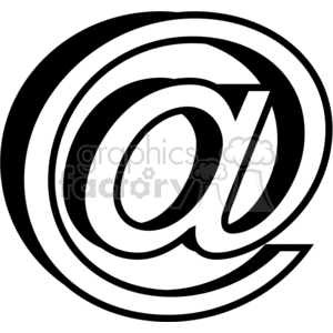email sign 001 clipart. Commercial use image # 370141
