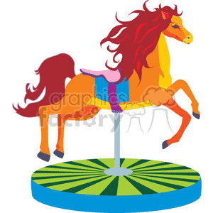 carousel horse009 clipart. Commercial use image # 370196