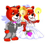 Teddy bear wedding animation. Commercial use animation # 370427