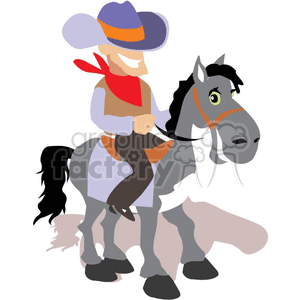 people occupations work working clip art cowboy cowboys horse horses western country horseback