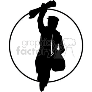 newspaper boy clipart. Commercial use image # 370675