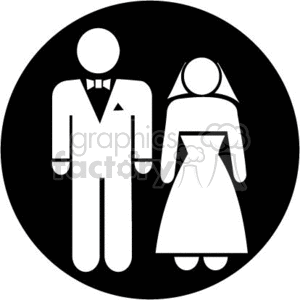 wedding couple sign clipart. Commercial use image # 370715