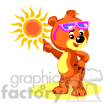 teddy bear bears toy toys character funny cartoon cute sun summer pointing hot talking sunscreen