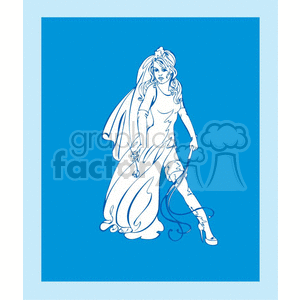 girl posing for photo shoot clipart. Royalty-free image # 371631
