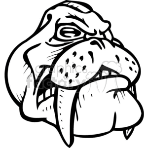 cartoon walrus clipart. Commercial use image # 372235
