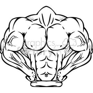 muscle body mascot clipart. Royalty-free image # 372265