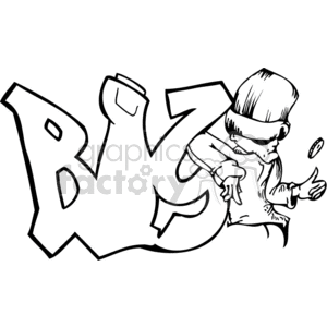 graffiti 075b111606 clipart. Commercial use image # 372345