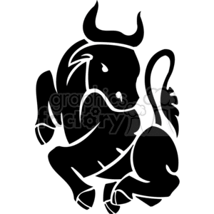 zodiak vinyl+ready black+white tattoo tattoos tribal taurus horoscope astrology