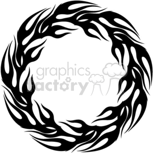 round flames 074 clipart. Royalty-free image # 372744