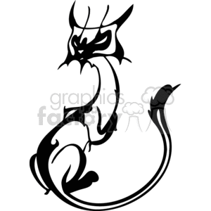 Evil-looking Siamese cat clipart. Royalty-free image # 372932