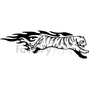 animal animals flame flames flaming fire vinyl-ready vinyl ready hot blazing blazin vector eps gif jpg png cutter signage black white cat cats tiger tigers