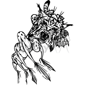  claw ripping flesh clipart.