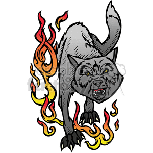 predator predators animal animals wild vector signage vinyl-ready vinyl ready cutter color dog dogs wolf wolfs fire fires flaming flames flame tattoo tattoos design designs