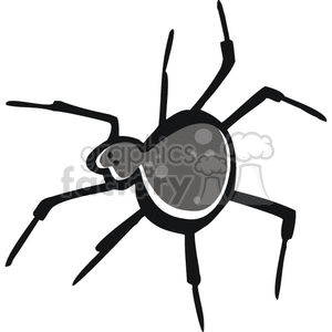 Cartoon Spider clipart. Royalty-free image # 129094