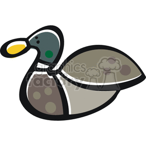 Cartoon Duck clipart. Royalty-free image # 129102