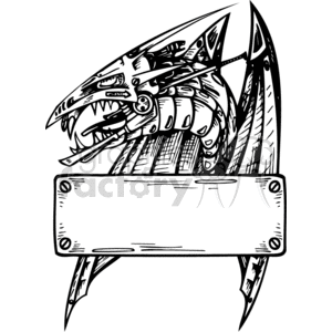 dragons template 032 clipart. Royalty-free image # 373663