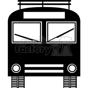 black  bus clipart. Commercial use image # 374041