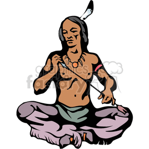 indian indians native americans western navajo sitting vector eps jpg png clipart people gif